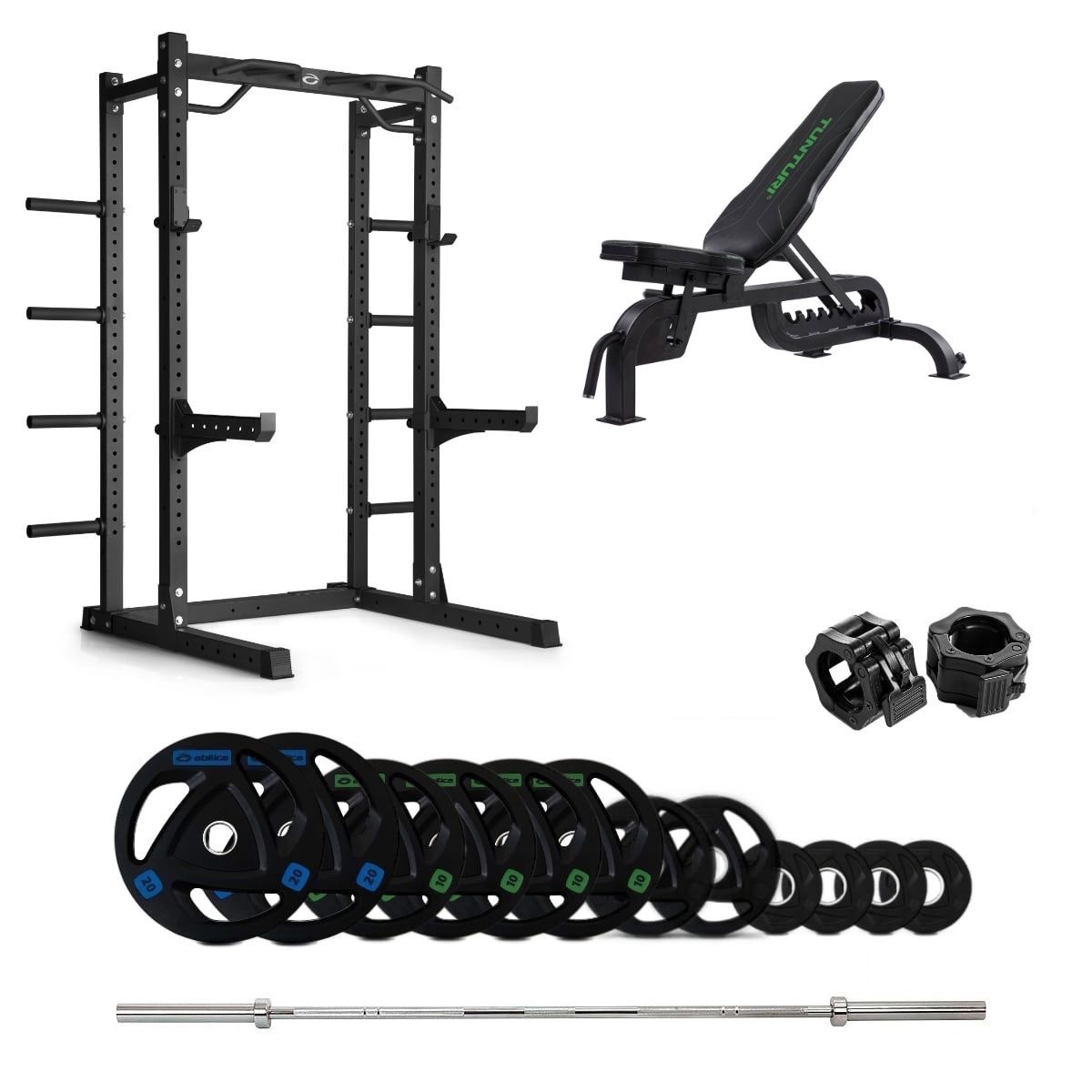 HR 500 Half Rack Olympic med benk - 115 kg