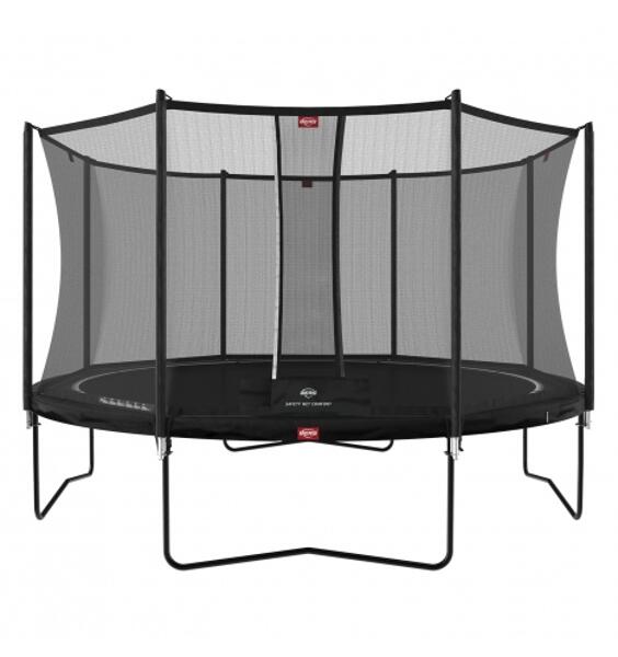 Favorit 430 Sort Trampoline med Nett Comfort Favorit 430 Sort Trampoline med Nett Comfort