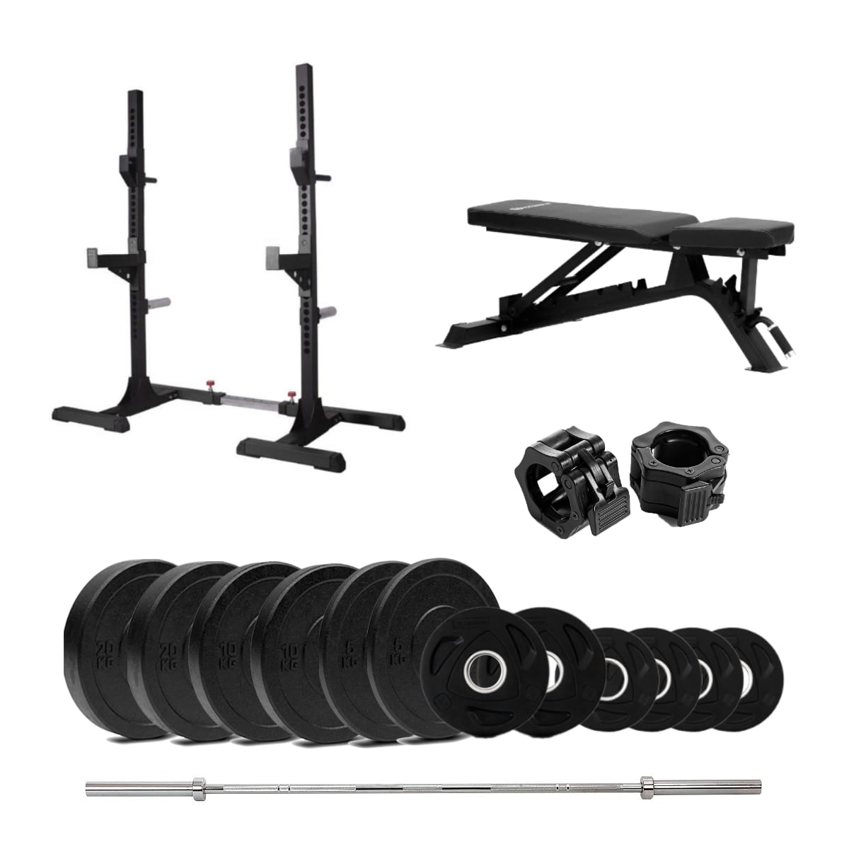 SR 500 Knebøystativ Bumper med benk - 100 kg