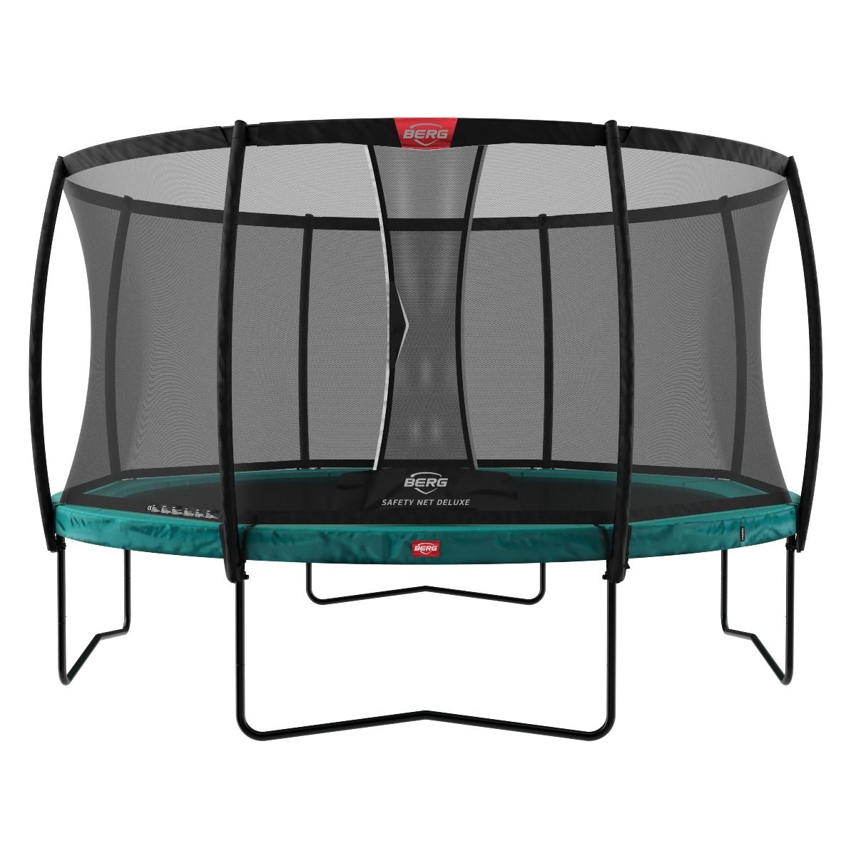 Champion 380 Grønn Trampoline med Deluxe Nett
