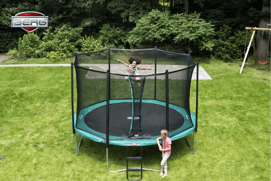 Favorit 430 Grønn Trampoline med Nett Comfort. Favorit 430 Grønn Trampoline med Nett Comfort.