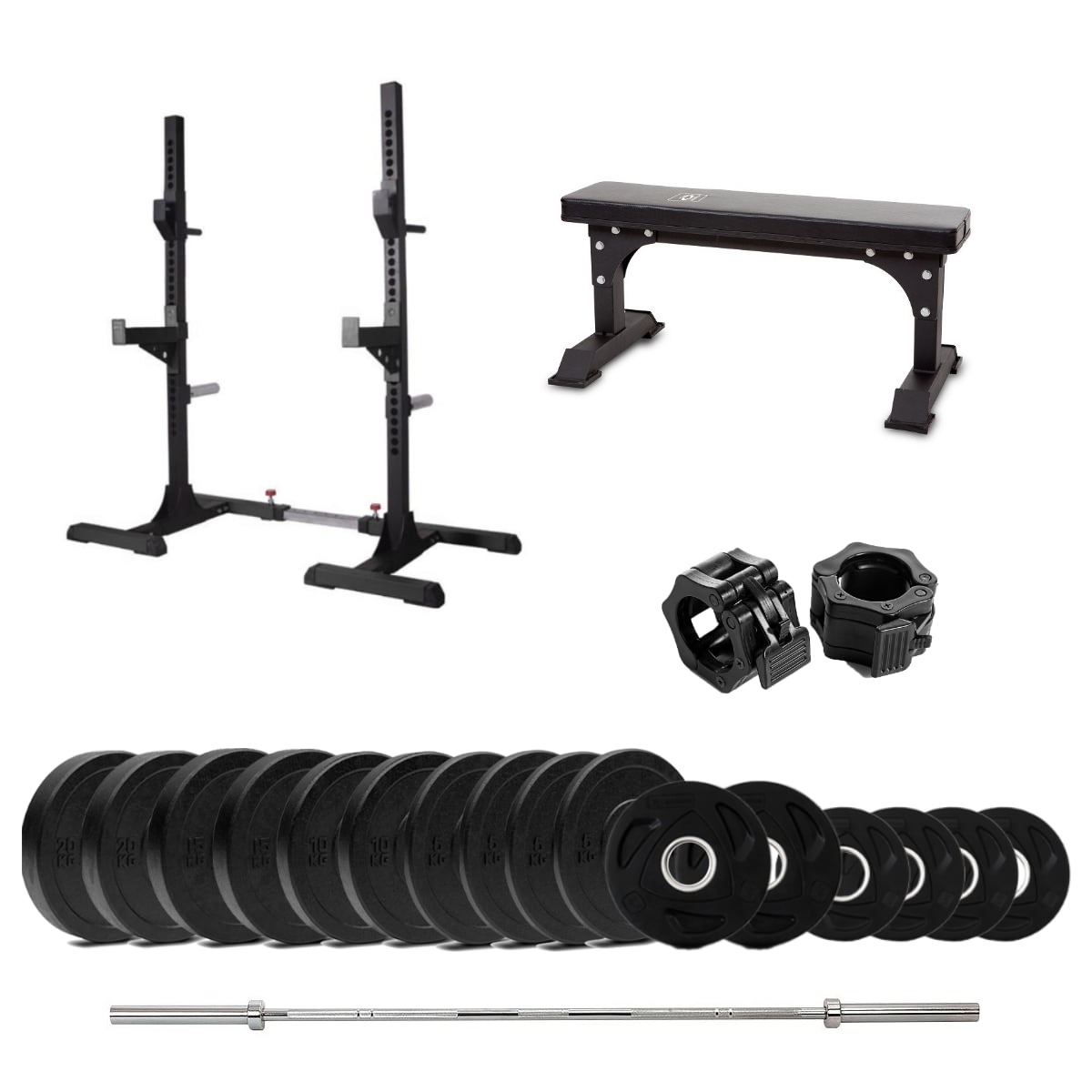 SR 500 Knebøystativ Bumper med benk - 140 kg