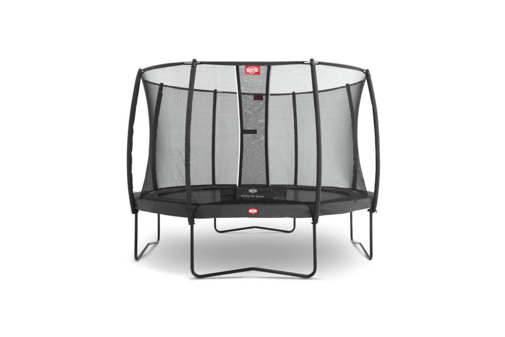 Champion 430 Grå Trampoline med Deluxe Nett