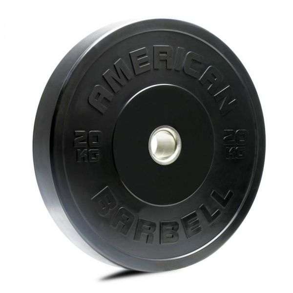 American barbell - Black Sport Bumper Plate 20 kg, Vektskiver, Styrke