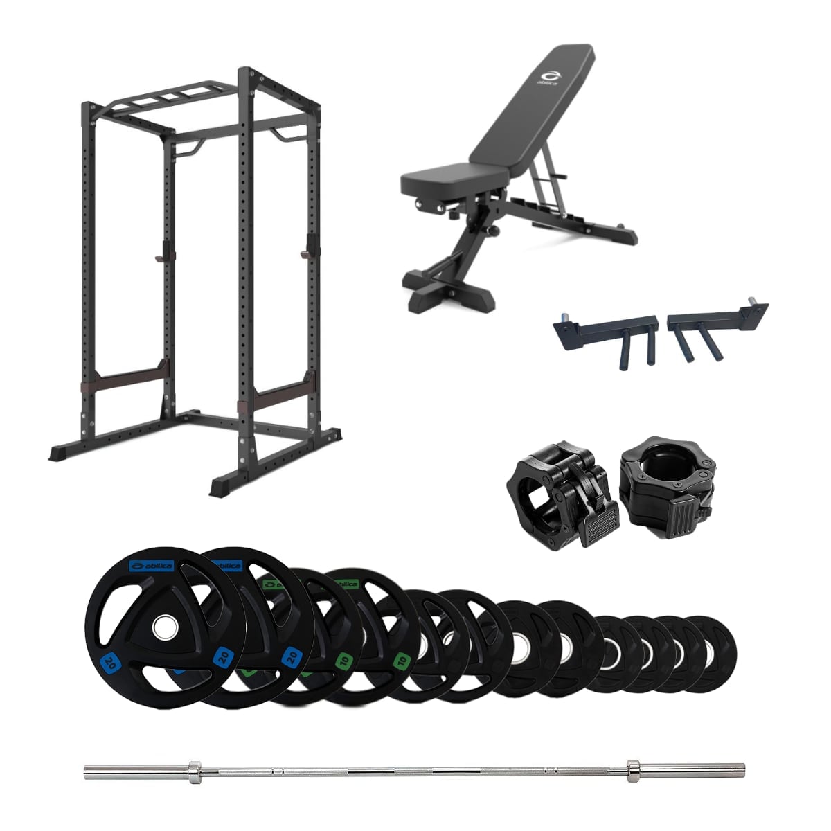PowerRack 40 Olympiske vektskiver med benk - 100 kg