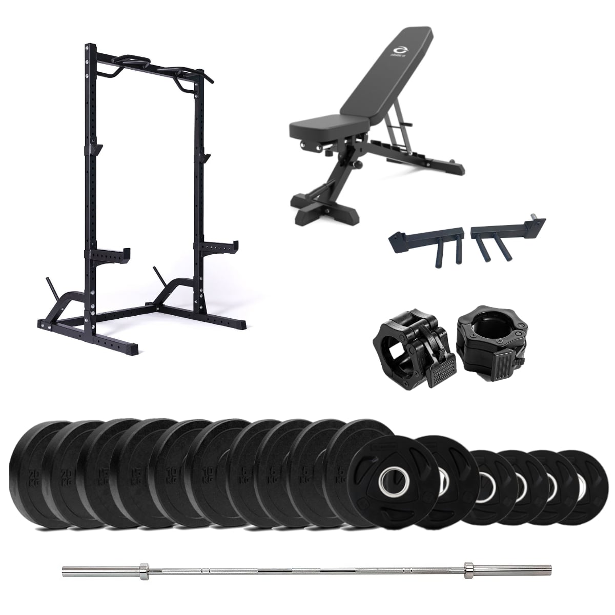 HalfRack 40 Bumper med benk  - 140 kg