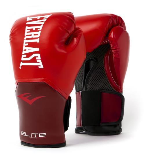 Everlast - Elite Pro Style Boksehansker Røde fra 10 oz til 14 oz., Bokseutstyr, Basistrening