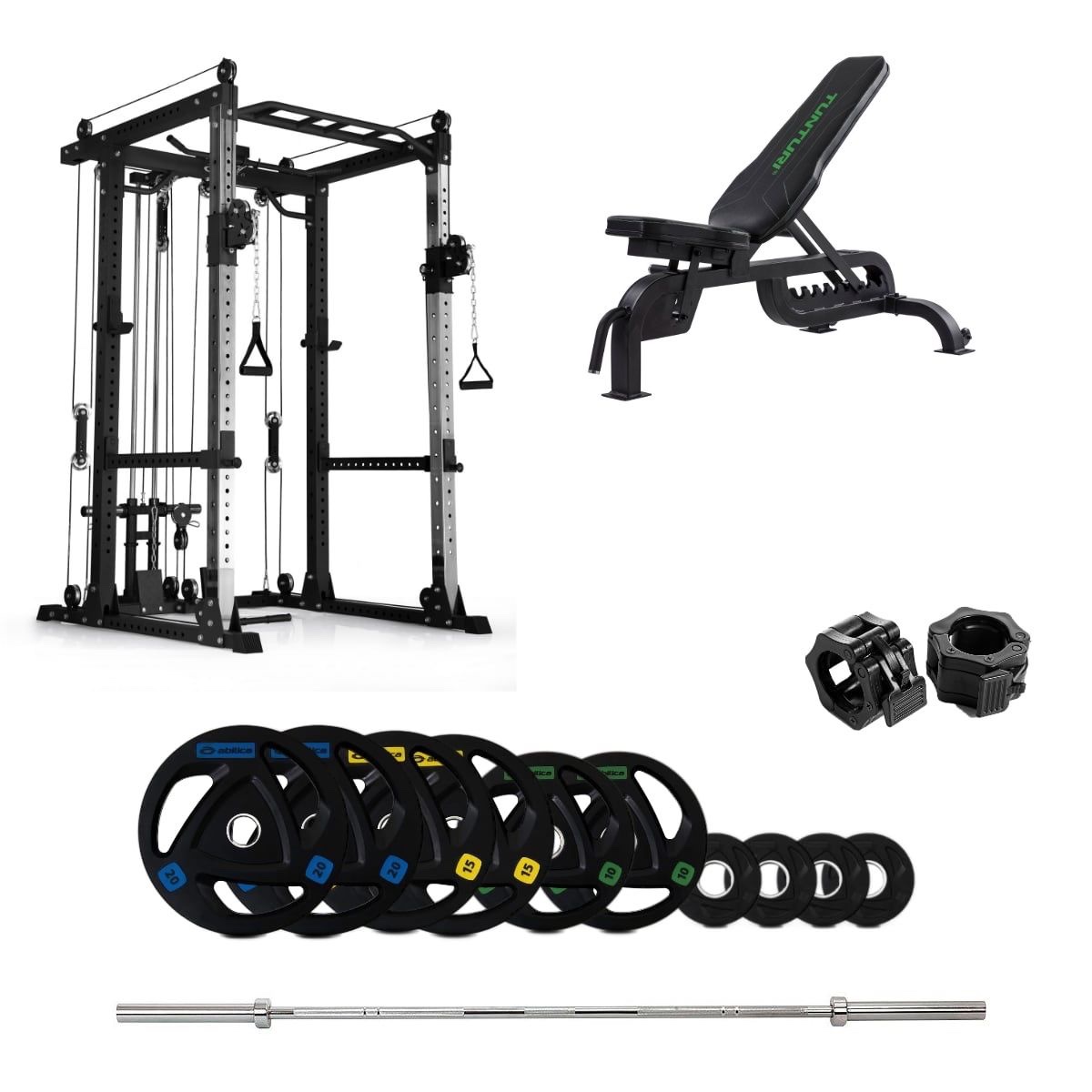 PR 550 Power Rack Olympic med benk - 115 kg