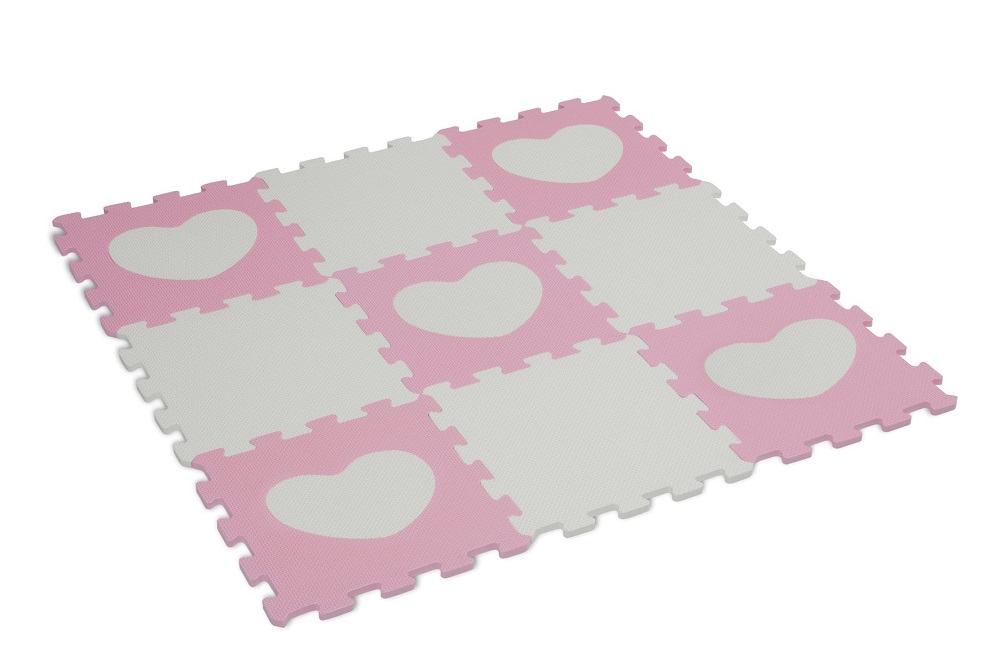 BabyMat Puzzle ECO Rosa/Sand