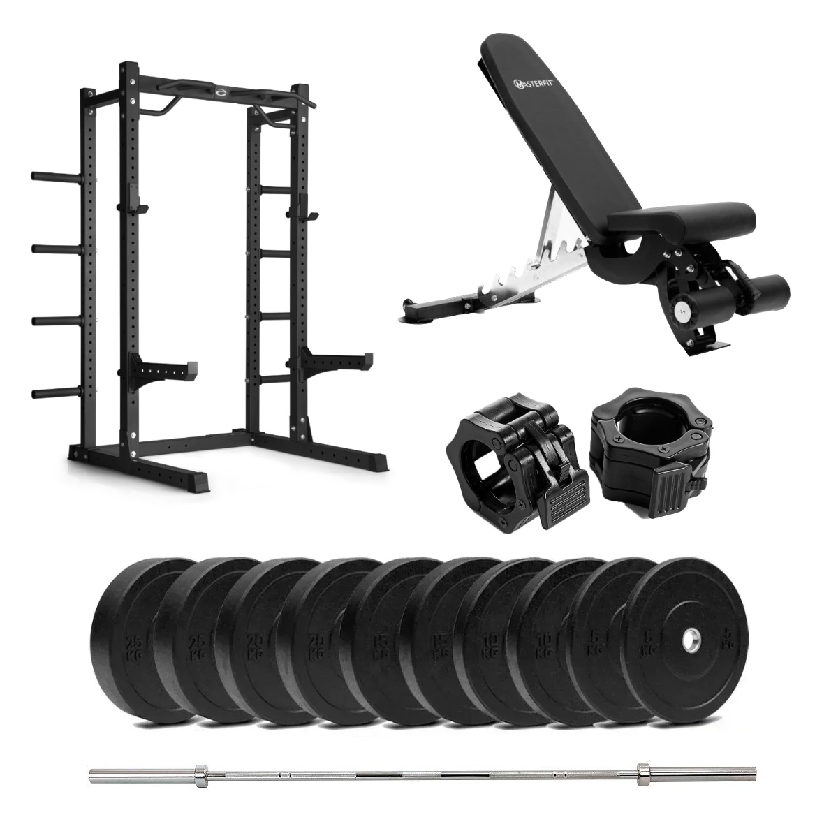 Abilica - HR 500 Half Rack Bumper med benk - 110 kg