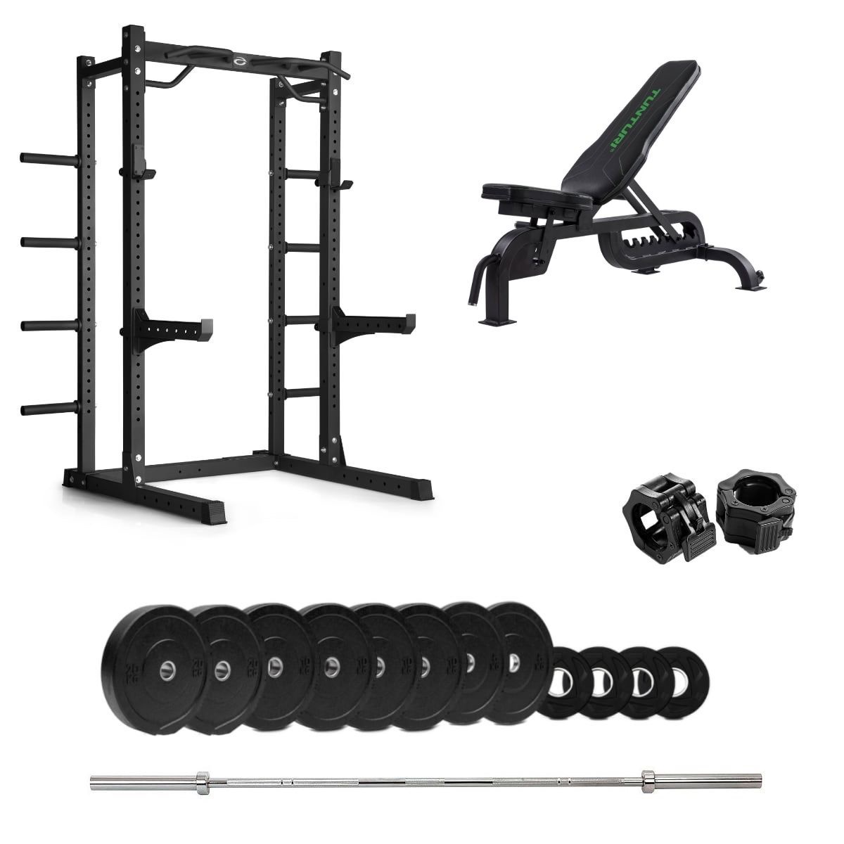 HR 500 Half Rack Bumper med benk - 115  kg