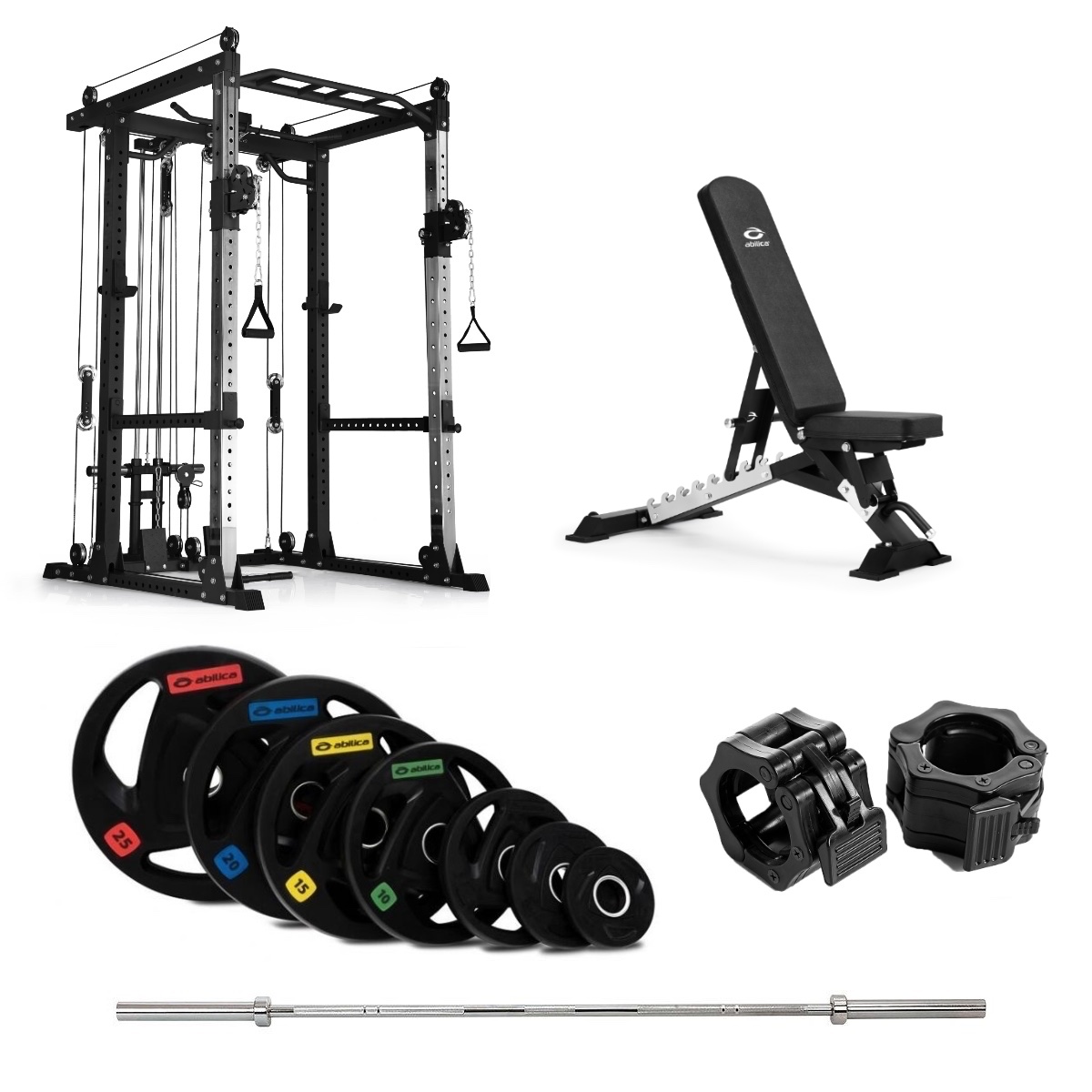 PR 550 Power Rack Olympic med benk - 150 kg