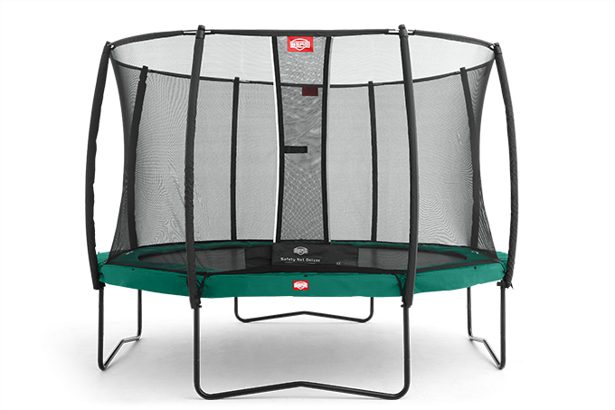 Champion 430 Grønn Trampoline med Deluxe Nett