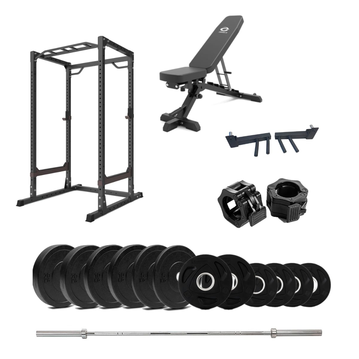 PowerRack 40 Bumper med benk - 100 kg