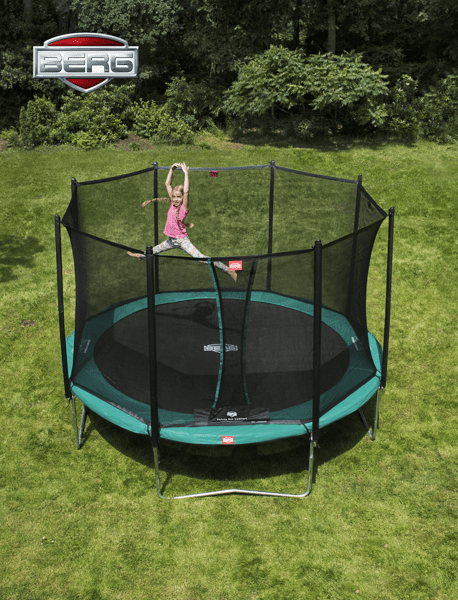 Favorit 330 Grønn Trampoline med Comfort Nett