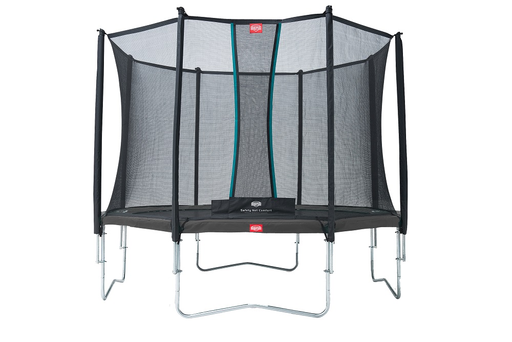 Favorit 380 Grå Trampoline med Comfort Nett