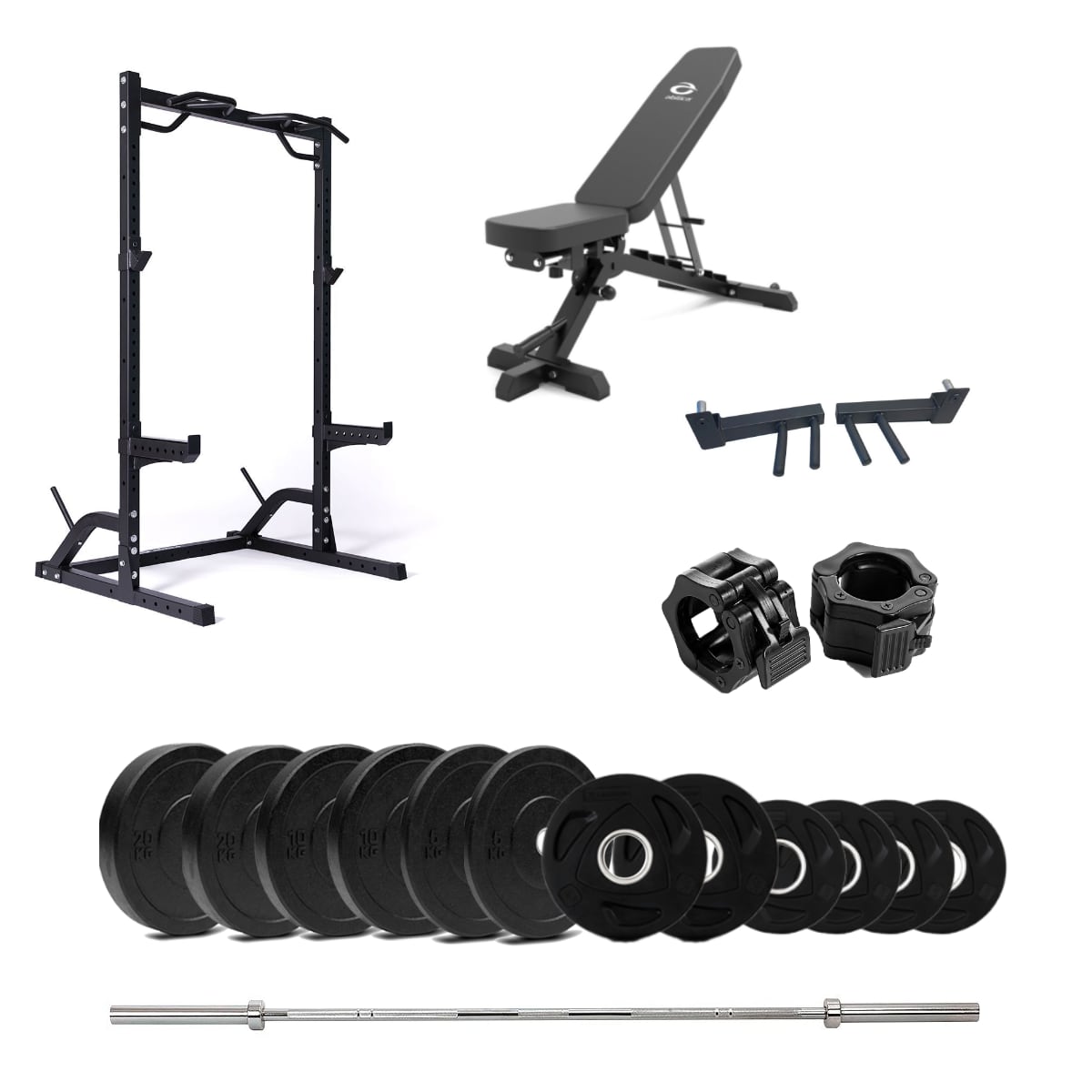 HalfRack 40 Bumper med benk - 100 kg