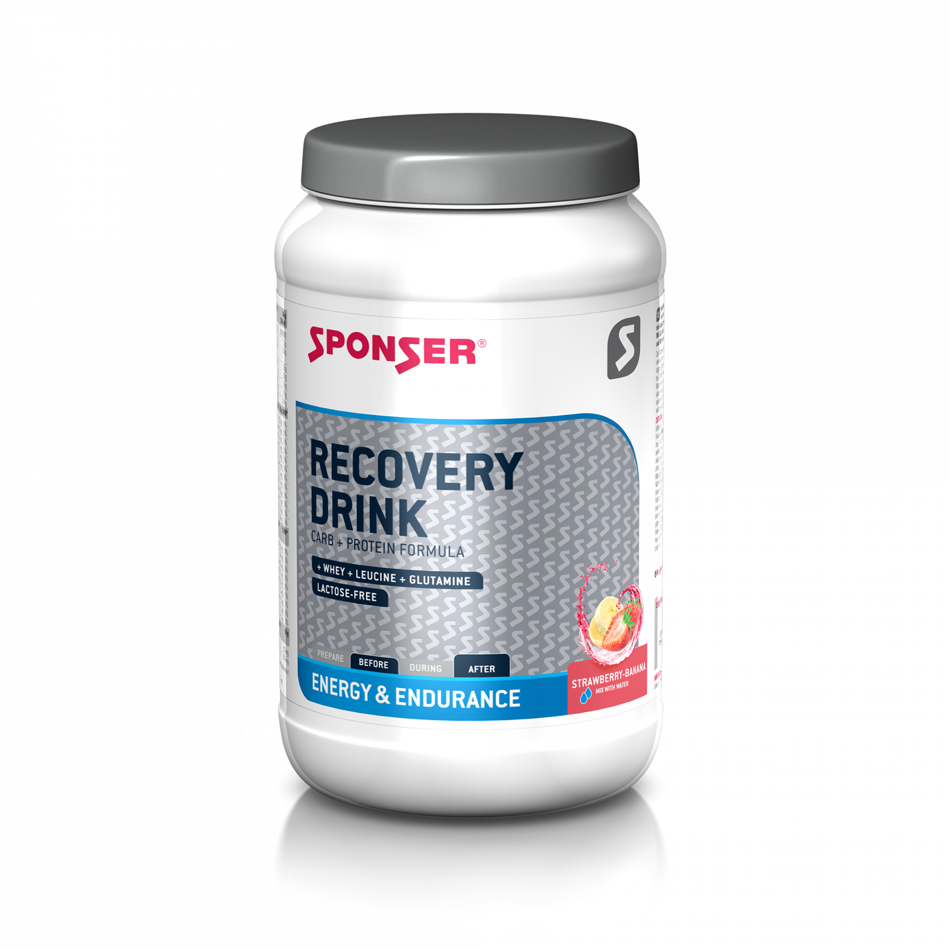 Sponser sport food - Recovery Drink Jordbær/Banan