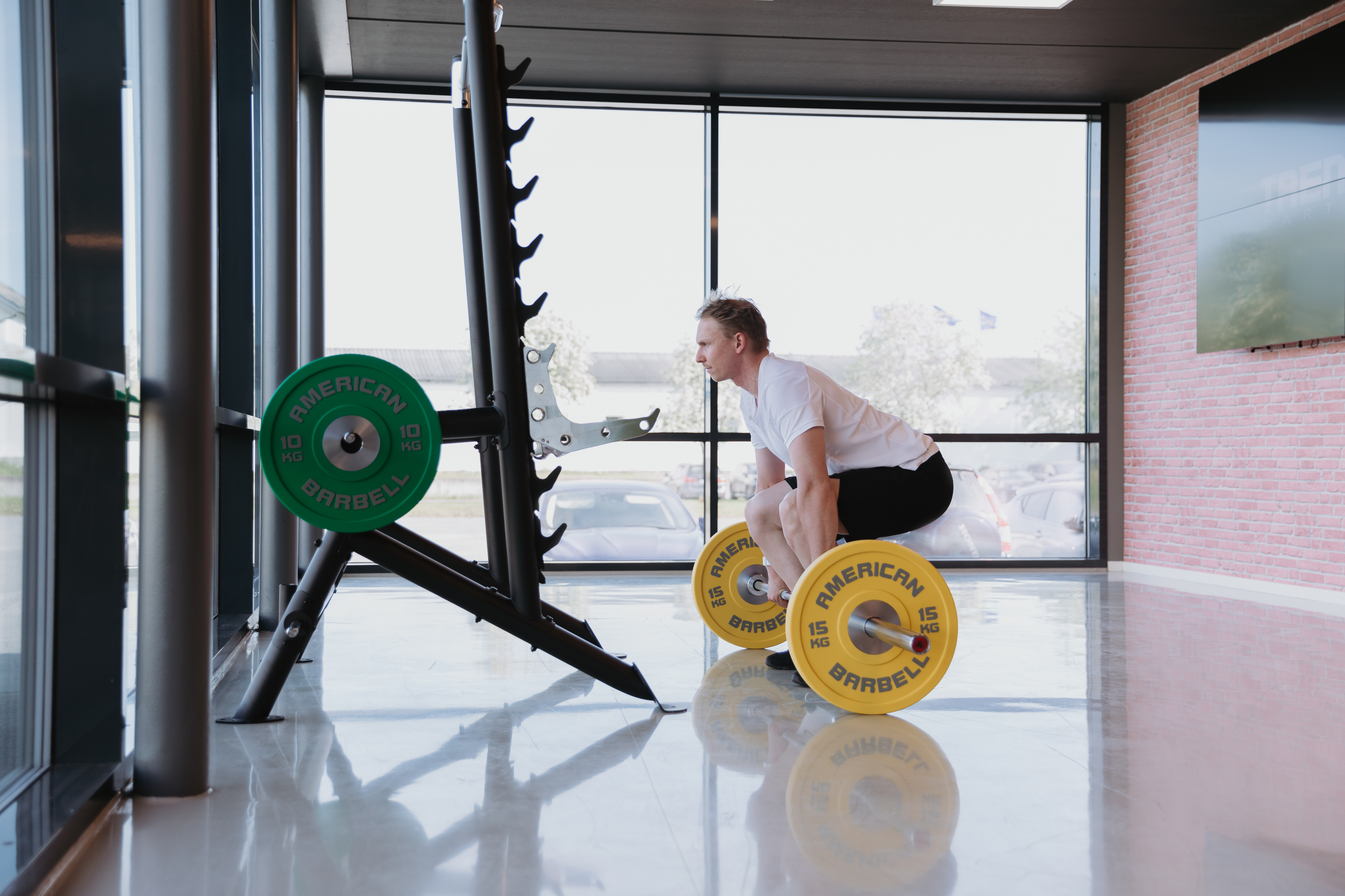 Squat Rack med justerbare sikringsarmer