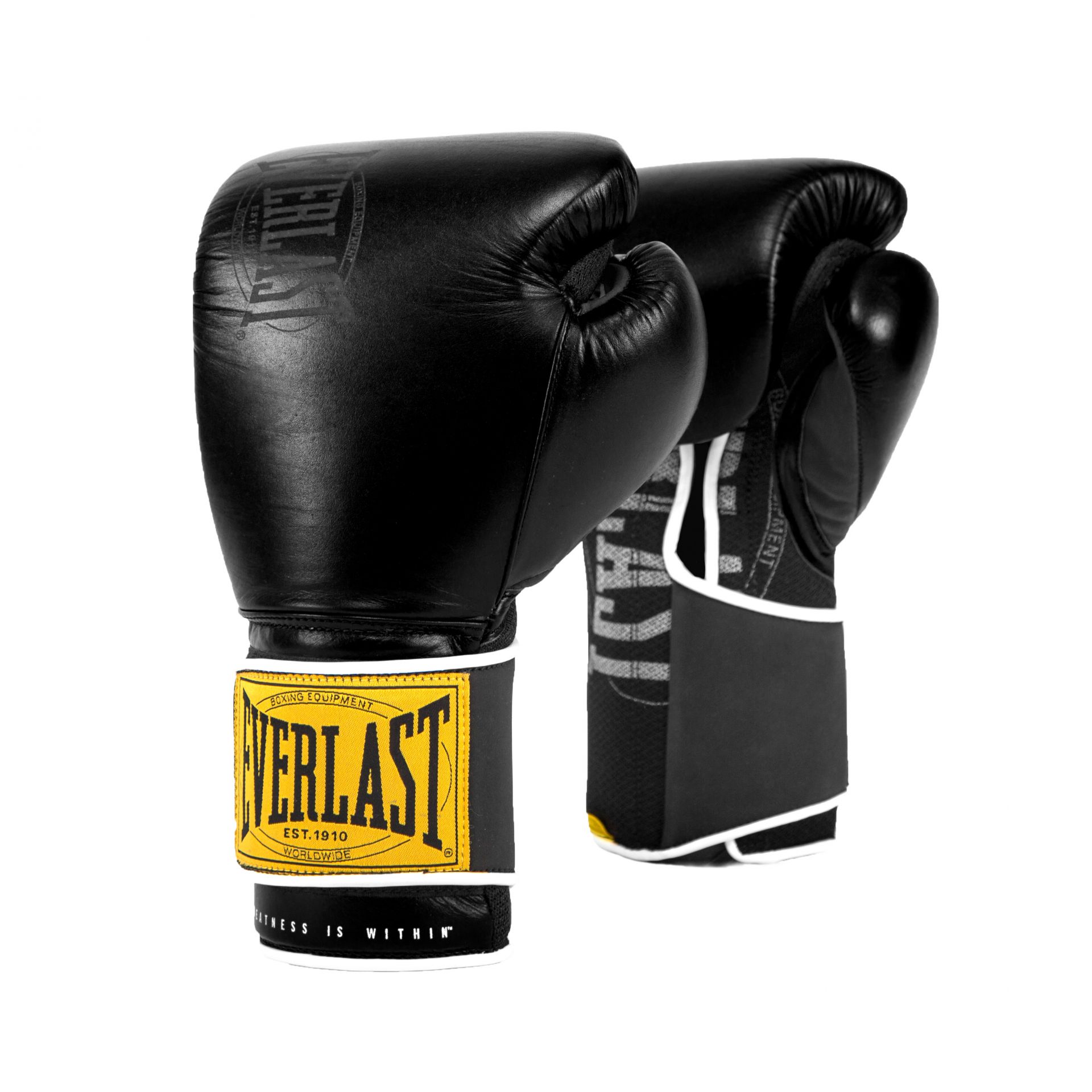 Everlast - 1910 Classic Training Gloves Sort 12 oz, Bokseutstyr, Basistrening