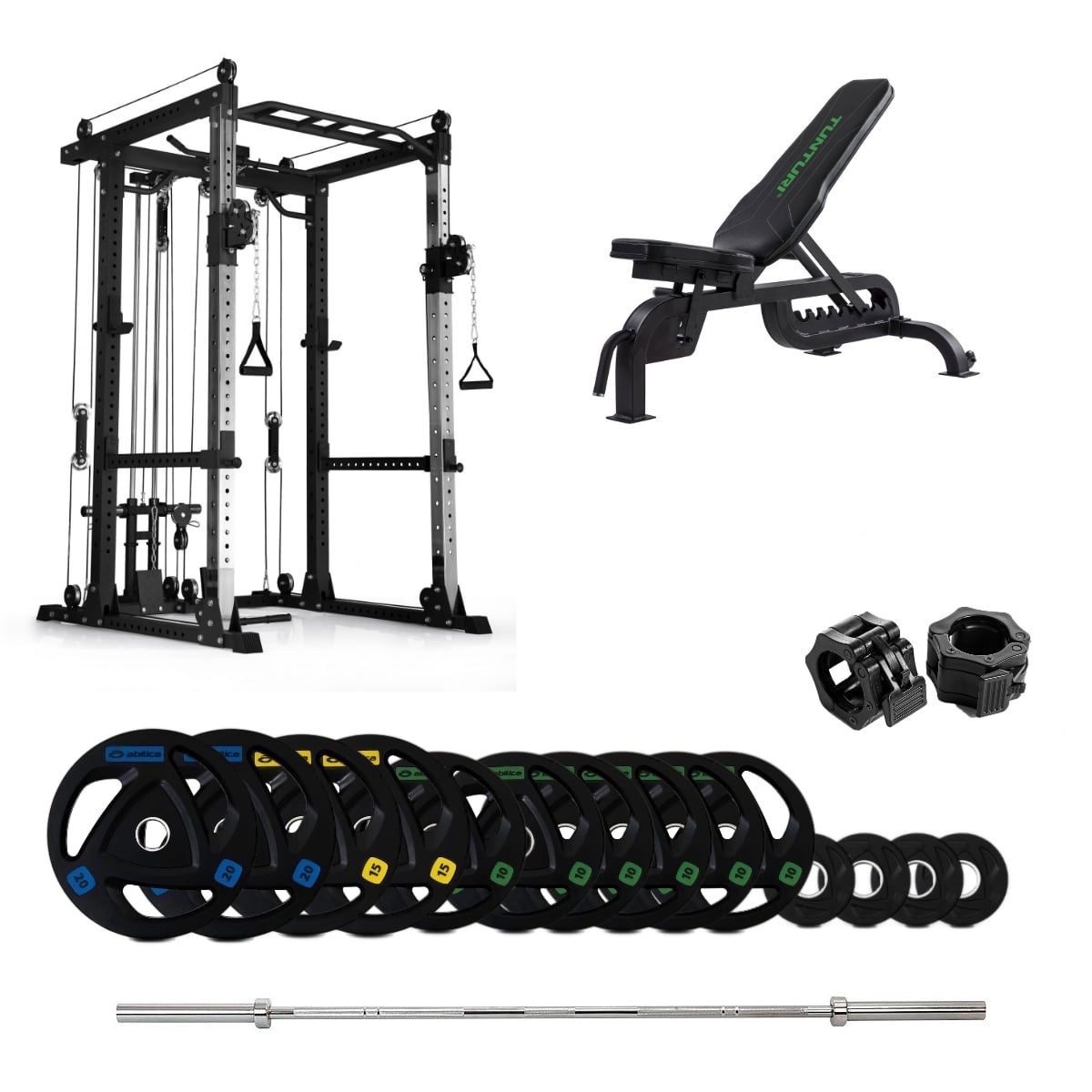 PR 550 Power Rack Olympic med benk - 155 kg