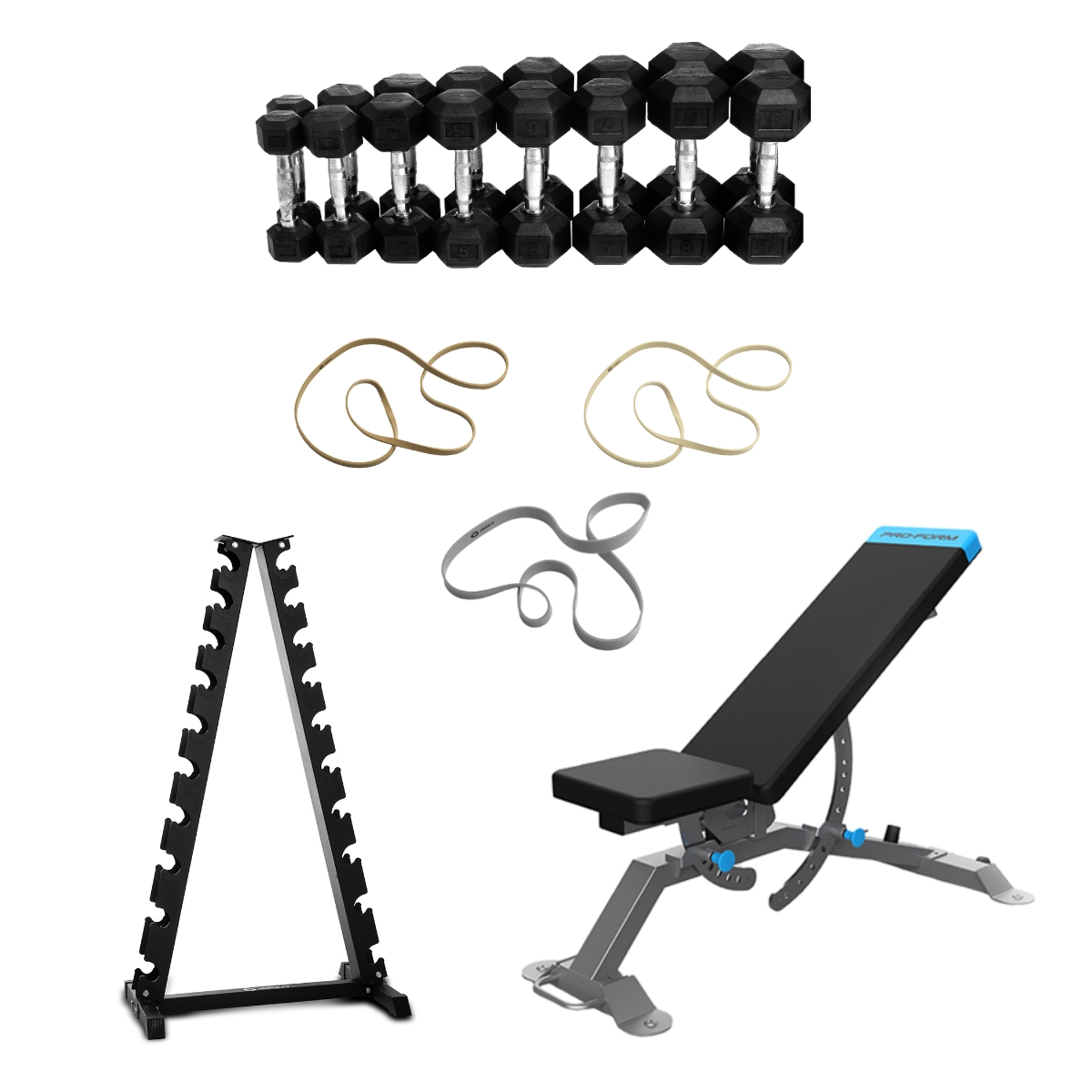 Manualpakke 3-15 kg med benk
