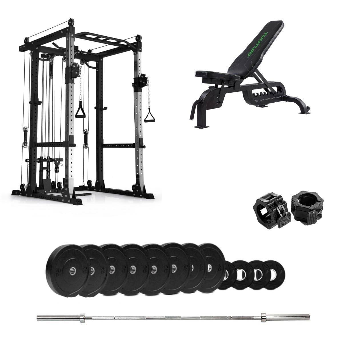 PR 550 Power Rack Bumper med benk - 115 kg