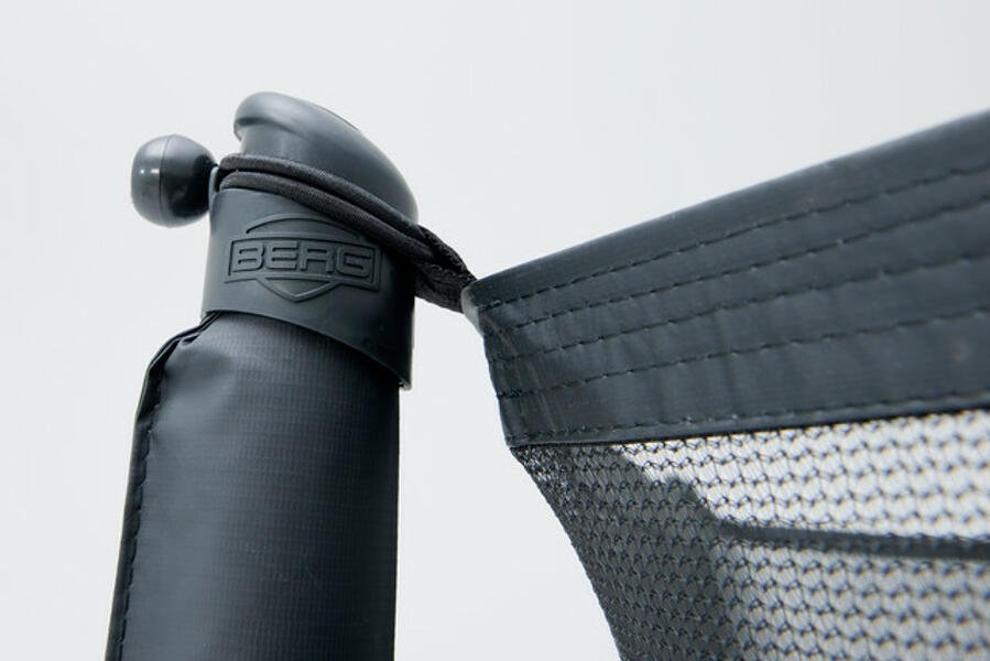 Favorit 430 Grå trampoline med Nett Comfort.