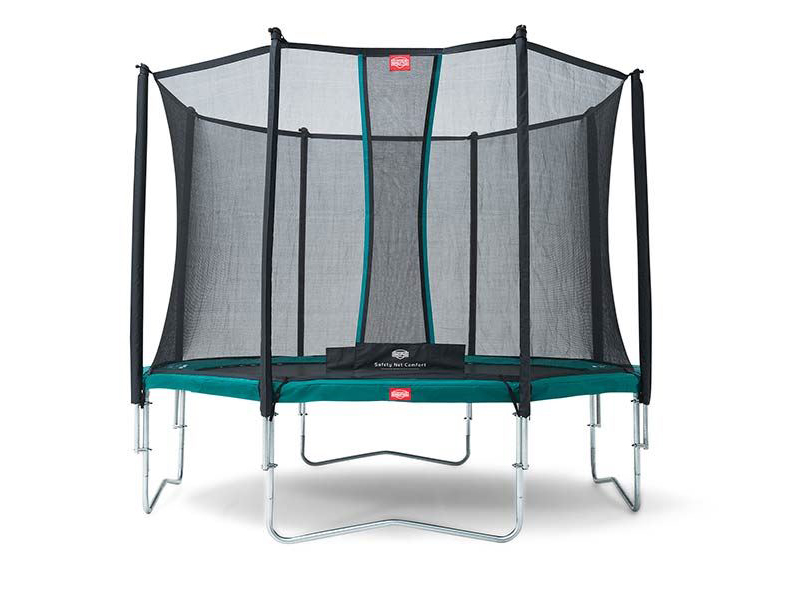 Favorit 330 Grønn Trampoline med Comfort Nett